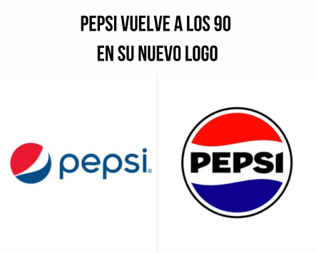 "Pepsi vuelve a los 90 en su nuevo logo "